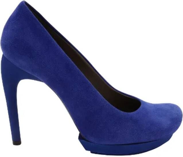 Balenciaga Vintage Pre-owned Suede heels Blue Dames