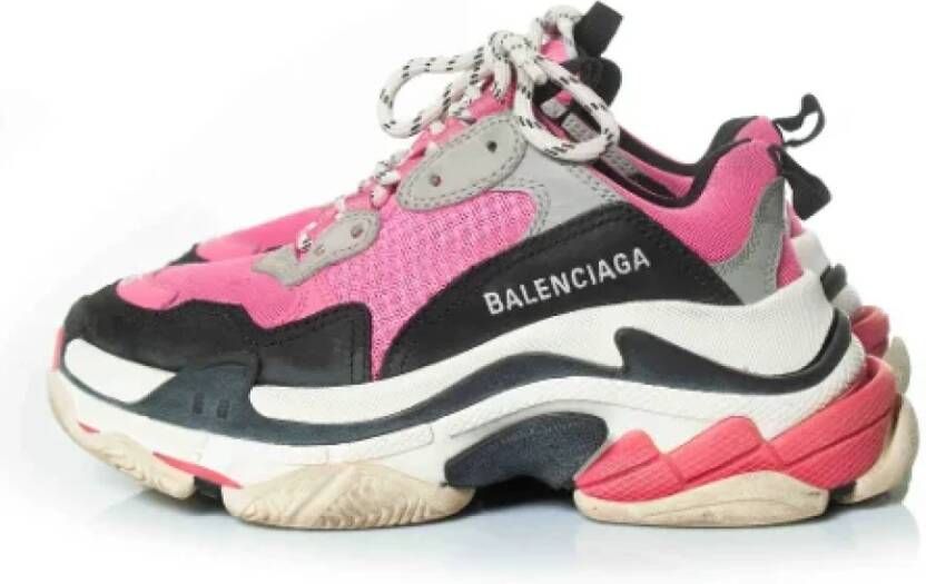 Balenciaga Vintage Pre-owned Suede sneakers Pink Dames