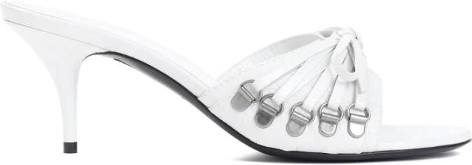 Balenciaga Gehakte pantoffels 'Cagole' White Dames