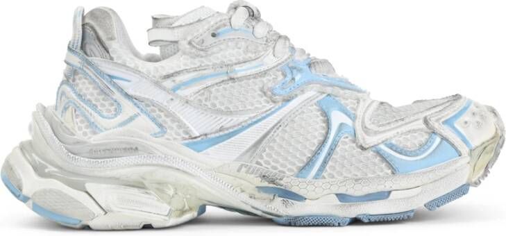 Balenciaga Witte Sneakers Runner 2 Stijl Blue Dames