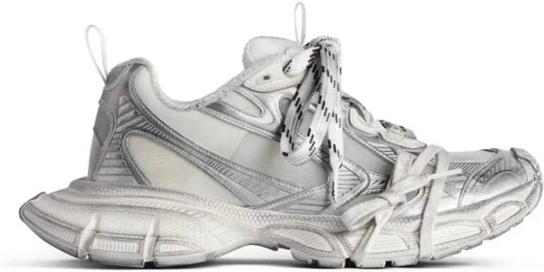 Balenciaga Witte Zilveren Damessneakers Gray Dames