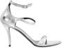 Balenciaga Zilver Leren Gerimpelde Sandalen Gray Dames - Thumbnail 1