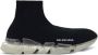 Balenciaga Zwarte Gebreide Slip-On Sneakers Black Dames - Thumbnail 1