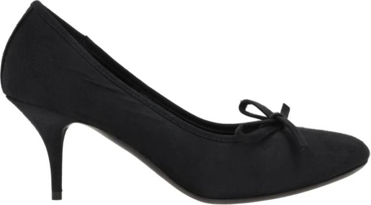 Balenciaga Zwarte Hak Décolleté Satijn Stiletto Black Dames