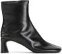 Balenciaga Zwarte leren logo laarzen rits Black Dames - Thumbnail 1