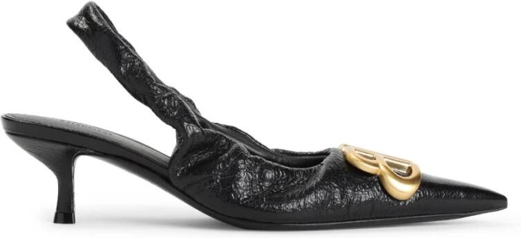 Balenciaga Zwarte Leren Pumps voor Vrouwen Black Dames