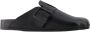 Balenciaga Zwarte Leren Sunday Slides Black Dames - Thumbnail 6