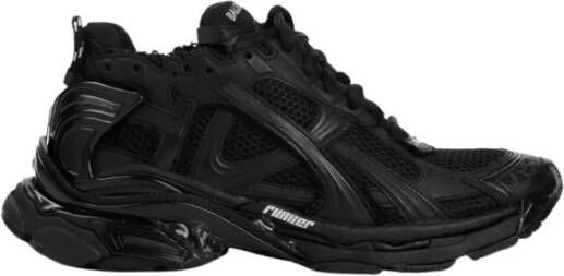 Balenciaga Zwarte Runner Sneakers Met Distressed Effect Black Dames