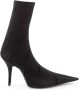 Balenciaga Elegante Zwarte Statement Laarzen van Spandex Black Dames - Thumbnail 1