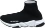 Balenciaga Zwart Wit Speed Trainer Sneakers Black Heren - Thumbnail 2