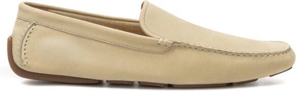 Bally Beige Suède Mocassin met Rubberen Zool Beige Heren