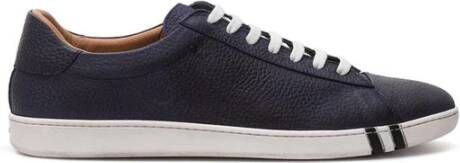 Bally Blauwe Leren Sneaker Stijlvol Ontwerp Blue