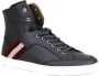 Bally Donkergrijze Hi Top Sneaker met Rood Beige Black Dames - Thumbnail 1