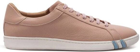 Bally Elegante Roze Leren Sneakers Pink Dames