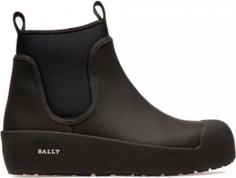 Bally Zwarte Casual Closed Wedges Enkellaarzen Black Dames