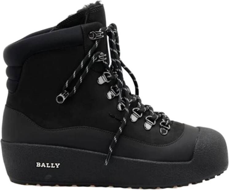 Bally Gepolsterde enkellaarsjes Black Heren