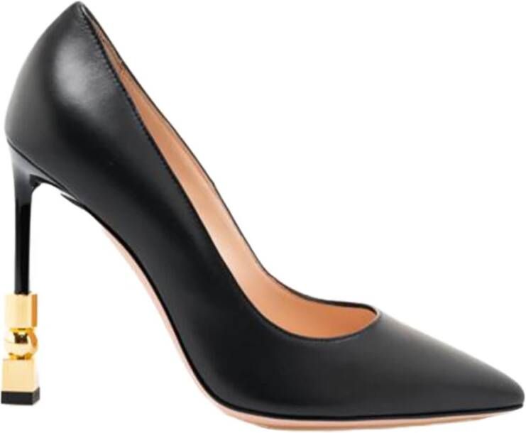 Bally Gouden Hoge Hak Decolletes Schoenen Black Dames