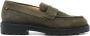 Bally Groene Suède Penny Loafer Schoenen Green Heren - Thumbnail 1