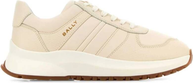 Bally Ivoor Leren Sneakers Beige Heren