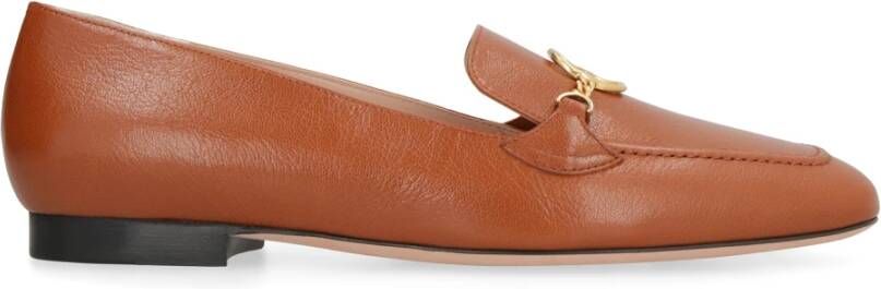 Bally Korrelig leren loafers ronde neus Brown Dames