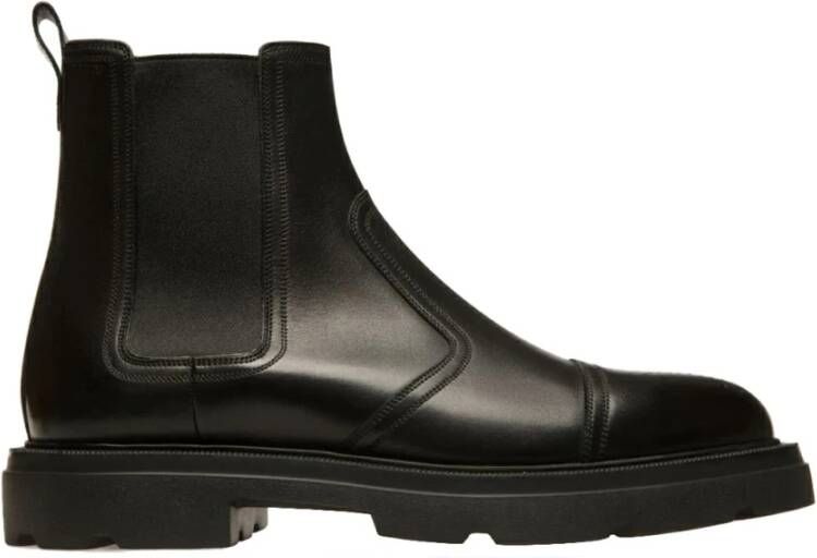 Bally Leren Enkellaarzen Black Heren