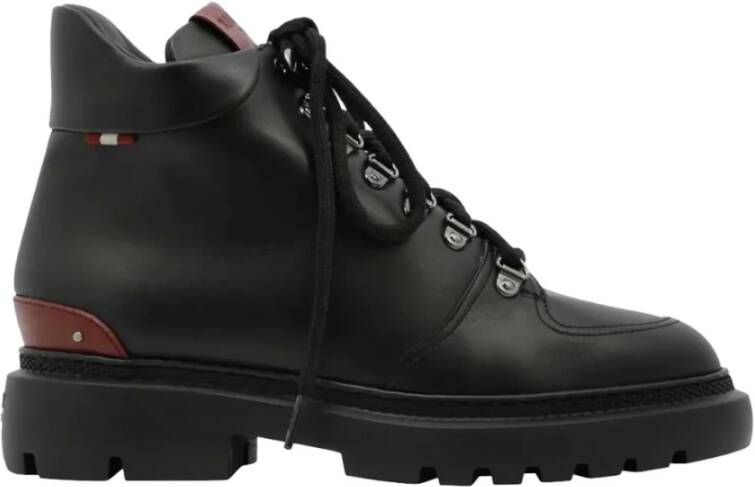 Bally Leren Enkellaarzen Black Heren