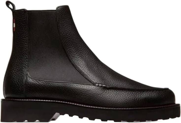 Bally Leren Enkellaarzen Black Heren