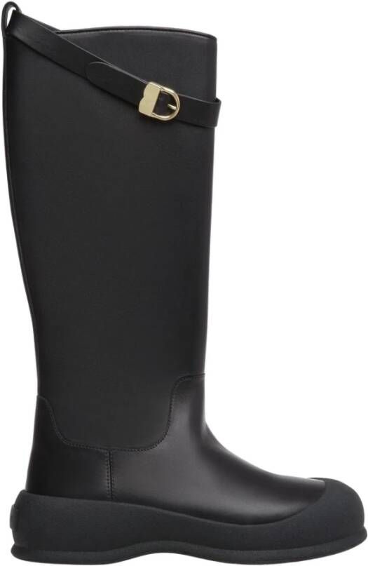 Bally Leren laarzen Black Dames