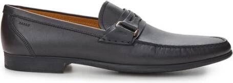 Bally Klassieke Leren Loafer Black Heren