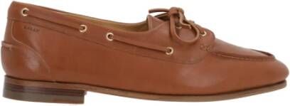 Bally Leren Mocassin met Metalen Oogjes Brown Heren