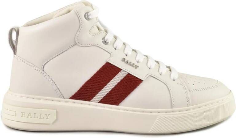 Bally Leren Schoenen White Heren