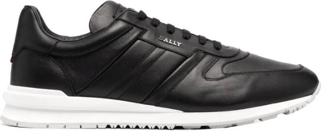 Bally Leren Sneakers Black Heren