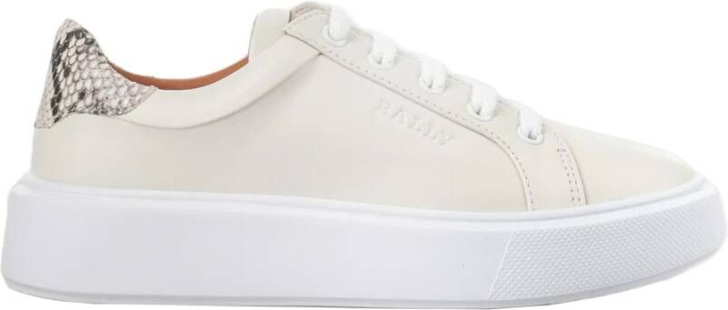 Bally Leren Sneakers White Dames