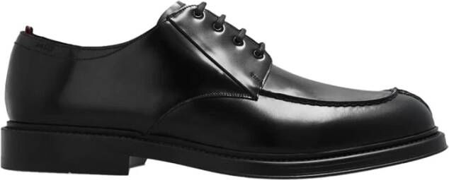 Bally Leren Veterschoenen Black Heren