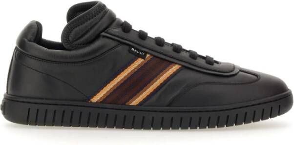 Bally Logo Sneaker 100% Kalfsleer China Black Heren