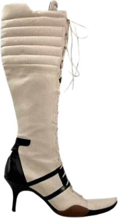 Bally Pre-owned Leather boots Beige Dames