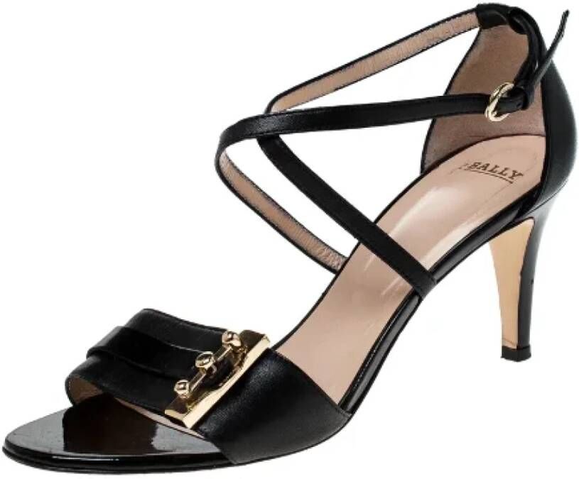 Bally Pre-owned Leather sandals Black Dames