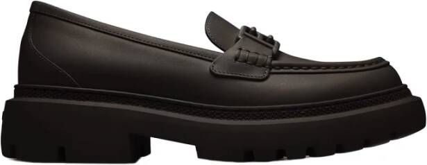 Bally Stijlvolle Loafers met Rubberen Zool Black Dames