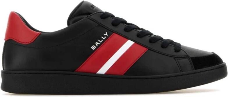 Bally Stijlvolle zwarte leren sneakers Black Heren