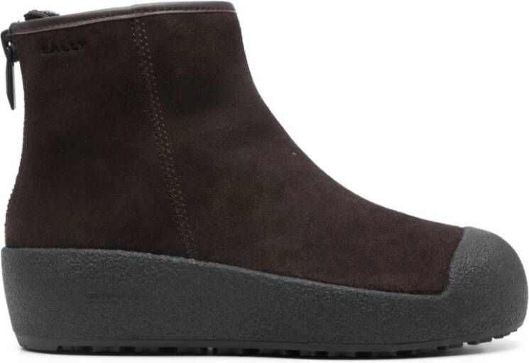 Bally Suède Ritslaarzen met Shearling Voering Black Dames