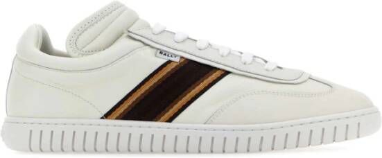 Bally Witte leren Parrel sneakers Stijlvol en comfortabel White Heren