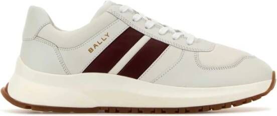 Bally Witte Leren Sneakers voor Mannen White Heren