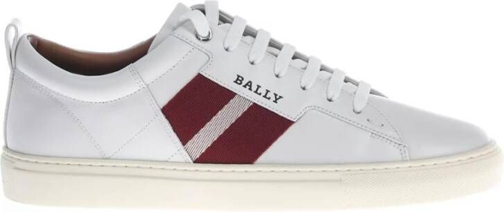 Bally Witte Leren Sneakers White Heren