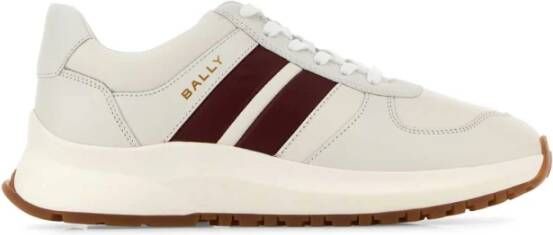 Bally Witte Leren Sneakers White Heren