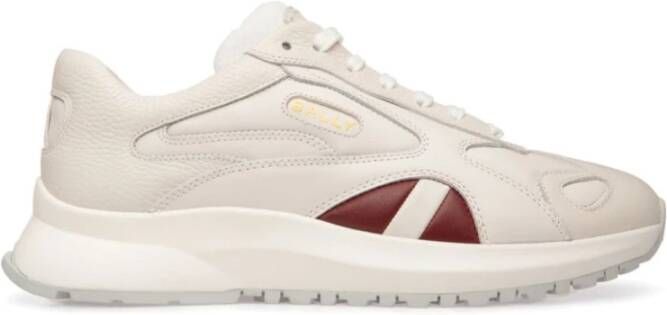 Bally Witte Sneakers met Logo Print White Heren