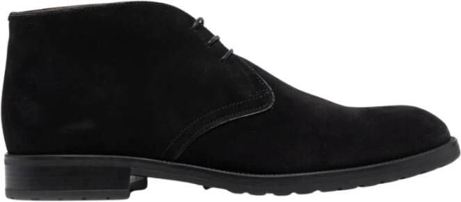 Bally Casual Zwarte Enkellaarzen voor Mannen Black Heren