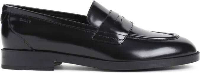 Bally Zwarte Loafer Schoenen Elegant Comfortabele Stijl Black Dames