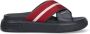 Bally Zwarte Slide Sandalen met Zilveren Logo Black Heren - Thumbnail 1