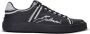 Balmain B-Court bedrukte kalfsleren sneakers Black Heren - Thumbnail 1