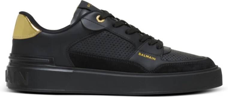 Balmain B-Court Flip trainers in kalfsleer Black Dames